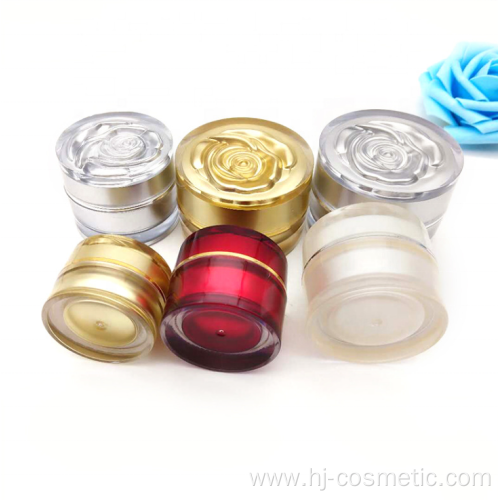 2019 NEW TYPE High quality flower acrylic cosmetic jars with good price